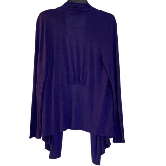Woman Chicos sweater asymmetrical purple ish blue. Long sleeve size Small
C - Picture 2 of 8